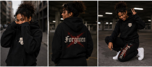 Forgiven Hoodie Black