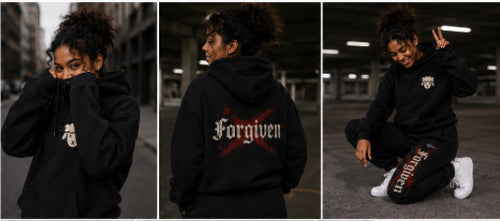Forgiven Hoodie Black